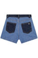 Denim Girl Shorts Raw back view
