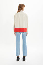 Veste gabardine femme Beige vue portée de dos
