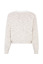 Pull en laine modèle exclusive Ecru vue de dos