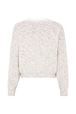 Women wool sweater exclusive model Ecru back view