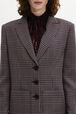 Veste masculine à carreaux prince de galles Carreaux navy/brown vue de détail 2