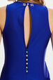 Sleeveless jersey top Royal blue details view 3