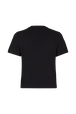 Short-Sleeved Crew Neck T-Shirt Black back view