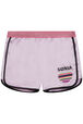 Short fille satin Lilas vue de face