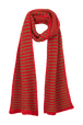 Écharpe lurex femme Rouge/or vue de dos