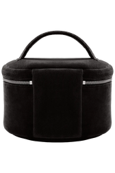 Velvet vanity case Black back view