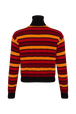 Wool and Cashmere Striped Jumper Striped red/orange back view