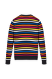Pull iconique rayé multicolore femme Multico raye iconique vue de dos