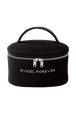 Velvet vanity case Black front view