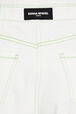 Denim mini shorts Ecru details view 1