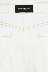 Denim mini shorts Ecru details view 1