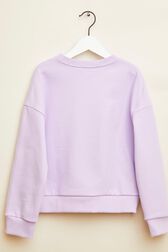 Sweat fille logo Sonia Rykiel Lilas vue de dos