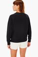 Sonia Rykiel Pictures Crop Sweatshirt Black back worn view