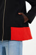 Women Gabardine Jacket Black details view 2