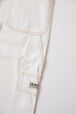Pantalon cargo droit fille toile - BONTON x Sonia Rykiel Creme vue de détail 4