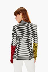 Multicolor Sailor Sweater White back worn view