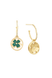 Boucles d'oreilles Golden Medals Lucky Clover Gold vue de détail 2