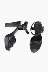 Sandals Mme Rykiel en cuir Noir vue de détail 2