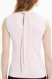 Women Viscose Tank Top with Coloured Armhole Baby pink details view 2