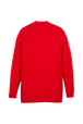 Women Flowers Cardigan Red back view