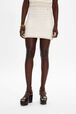 Women Striped Mini Skirt Striped ecru/beige details view 1