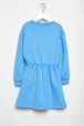 Robe manches longues fille  Bleu vue de dos