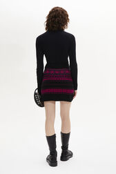 Mini Skirt Fuchsia back worn view