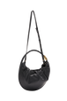Domino medium leather bag Black back view