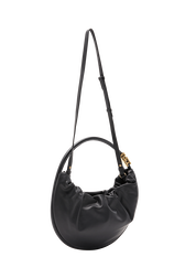 Domino medium leather bag Black back view