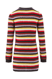 Robe courte molletonnée rayée femme Multico crea vue de dos
