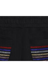 Short coton à poches fantaisie Black details view 1