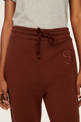 Women Cotton Jersey Jogging Chocolate details view 2