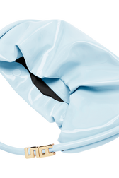 Domino medium vinyl bag Baby blue details view 3