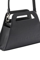 Trapeze vegan fake leather "MY RYKIEL BAG"  bag Black details view 1