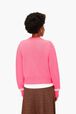 Cardigan cœurs Rose vue portée de dos