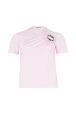 Top manches courtes en jersey Doll pink vue de face