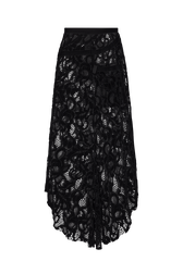Asymmetrical skirt in velvet lace| Sonia Rykiel Asymmetrical skirt in velvet lace| Sonia Rykiel