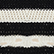 Women Two-Colour Openwork Striped Shorts Black/ecru 