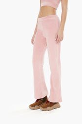 Pantalon flare velours rykiel Rose vue portée de face