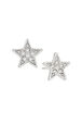 Boucles d'oreilles Starlight Rhodium vue de dos