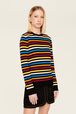 Pull iconique rayé multicolore femme Multico raye iconique vue de détail 1