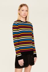 Pull iconique rayé multicolore femme Multico raye iconique vue de détail 1