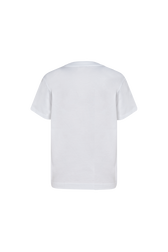 Short-sleeved T-shirt White back view