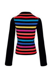 Women Jane Birkin Sweater Multico striped rf back view