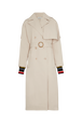 Trench structuré gabardine femme Beige vue de face
