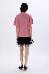 Rykiel Hotel T-shirt Pink back worn view