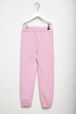 Jogging à broderie fille motif bouche Rose vue de dos