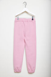 Jogging à broderie fille motif bouche Rose vue de dos