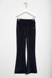 Velvet Girl Flare Pants Black front view