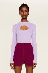 Women Milano Short Skirt Fuchsia front worn view